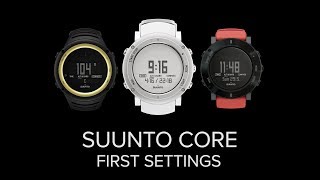 Suunto Core  First Settings [upl. by Gardener]