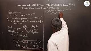 Exercices  Terminale S PC Chimie  lAutoprotolyse de leau et PH dune solution aqueuse M Diop [upl. by Ahsenrat]