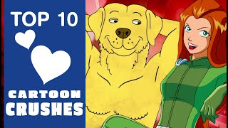 TOP 10 CARTOON CRUSHES  Cartoon Corner [upl. by Eulau]