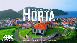 HORTA 🇵🇹 Faial Drone Aerial 4K 2024  Azores Açores Portugal [upl. by Sotnas]