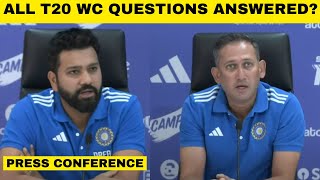 LIVE PRESS CONFERENCE Rohit Sharma amp Ajit Agarkar answer all questions on India T20 World Cup squad [upl. by Shaughn762]