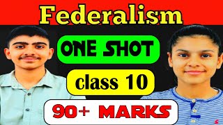 Federalism Class 10 cbse ONE SHOT important notes [upl. by Alderson354]