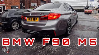 SHOTS FIRED BMW F90 M5 Competition OPF Cat Deletes Pops Bangs and Crackles [upl. by Silverman]