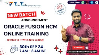 Switch to IT With Zero Coding  Oracle Fusion HCM Cloud Training In KPHB  Oracle Fusion HCM [upl. by Androw]