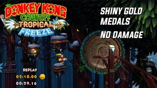 Donkey Kong Country TF  World 6 SHINY GOLD MEDALS  NO DAMAGE [upl. by Christy528]