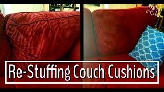 Re Stuffing Couch Cusions [upl. by Winson]