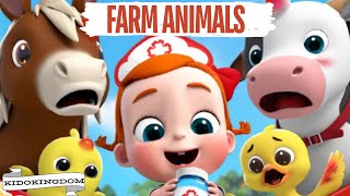 FARM ANIMALS  LEARN WITH KIDO KINGDOM  fun singalong rhymes kidslearning nurseryrhymes song [upl. by Notsyrb]