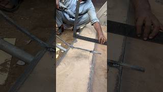 Amazing technique for bucket edge plate tacking with welding shorts welding [upl. by Fry]