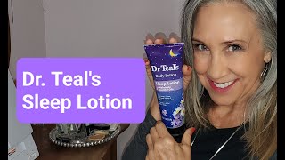 Dr Teals Sleep Lotion  With Melatonin amp Essential Oils  KimTownselYouTube [upl. by Ibrek]