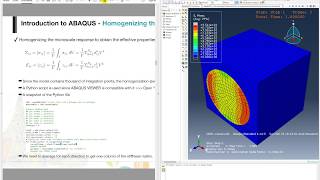 Micromechanical Homogenization Averaging of RVE responses using ABAQUS and Python [upl. by Nylsirk]