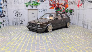 Golf 2 TFSI  Swap  neue Felgen 118 diecast tuning airride [upl. by Kucik]