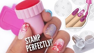 Stamp Your Nails Perfectly  DIY Hacks Tips amp Tricks For Nail Art Stamping [upl. by Neemsay327]