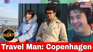 American Reacts Travel Man  Noel Fielding amp Richard Ayoade  Copenhagen [upl. by Leamiba]