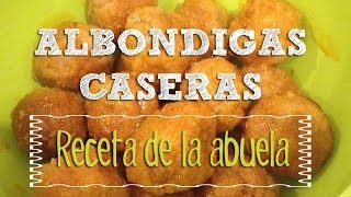 Albóndigas caseras en salsa de tomate  Recetas de cocina para niños [upl. by Hanover]