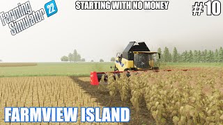 Big sunflower harvest  FARMVIEW ISLAND 10 TIMELAPSE  Farming Simulator 22  FS 22 [upl. by Dorraj]