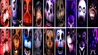 Five Nights at Candys 1 2 3 All Jumpscares WARNING  FNAC  IULITM [upl. by Icyaj]