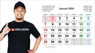 Kalender Januari 2024 [upl. by Annora]