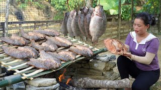 Process of making Smoked Fish to sell at the market  Pet care  Trieu Mai Huong [upl. by Johnnie290]