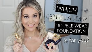 ESTEE LAUDER Double Wear ALL FORMULAS Review  Demo [upl. by Yul]