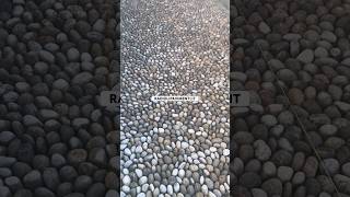 Sassi di fiume rizzata acciottolato stone patio skills skill concrete tiktok trend pebbles [upl. by Undis634]