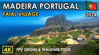 Madeira 4K Walking Tour Most Beautiful Village in Europe  Portugals Paradise Island Madeira [upl. by Abrams79]