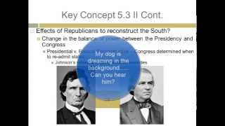 APUSH Review Key Concept 53 Period 5 1844  1877 [upl. by Hayalat589]