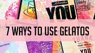 7 ways to use Faber Castell Gelatos gesso mixed media [upl. by Deerdre]