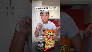 MAKING HOT CHEETO PICKLES…🔥🫣 shorts food snacks [upl. by Sheffy]