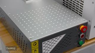 Height adjustable desktop UV laser marking machine [upl. by Ahcim363]