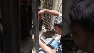 3 ton casset ac compressor chang ☠️ workout [upl. by Ativak]