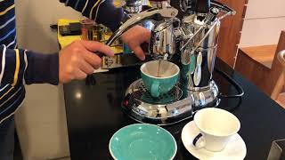 Espresso by La Pavoni Lever machine [upl. by Norvan]