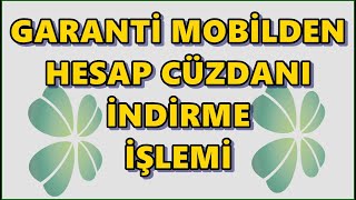 Garanti Bankası Hesap Cüzdanı Görüntüleme ve İndirme İşlemleri  hesap cüzdanı tercihi nedir [upl. by Asilrac]