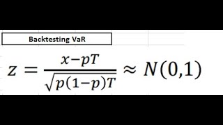 Backtesting VaR Value at Risk [upl. by Enileuqkcaj]