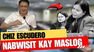 SENATOR CHIZ ESCUDERO NABWISIT KAY MASLOG  MGA NASA LIKOD PAIIMBISTIGAHAN [upl. by Trebeh]