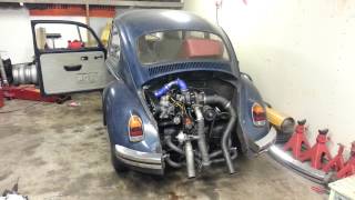 VW Type 1 TURBO  1470cc  KKK K14  Pierburg CDUS175  Tatermeck Performance [upl. by Hawkie184]