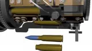 minigun M61A1 Gatling gun animation [upl. by Ulu]