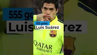 Top goleadores en la actualidad Luis Suárez shorts curiosidadesfutbol [upl. by Nyladnor]