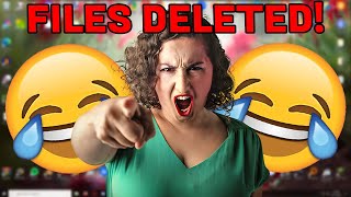 I DELETED HER BOYFRIENDS FILES  SCAMMER GETS SCAMMED [upl. by Attekal]