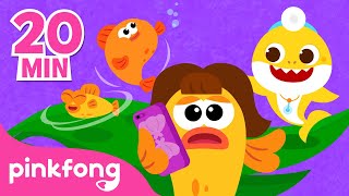 Cinque Pesciolini e Canzoni Bimbi  Compilazione  Pinkfong Bimbo Squalo Canzoni per Bambini [upl. by Revkah]