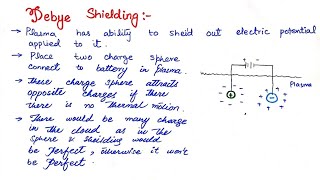 Debye Shielding lecture no3 [upl. by Shlomo]