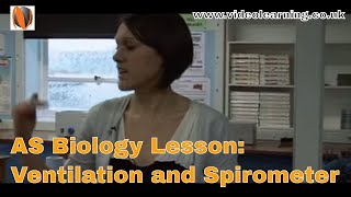 AS Biology Lesson Observation Ventilation And Spirometer [upl. by Anaiad]