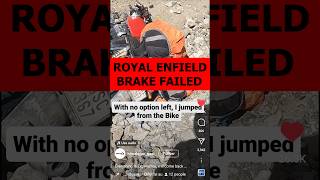 Royal Enfield Brake Failure gt650 royalenfield [upl. by Halladba809]