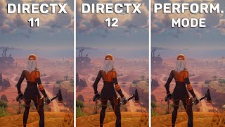 Fortnite Chapter 5 Season 3  DirectX 11 vs DirectX 12 vs Performance Mode  FPS Boost [upl. by Sirtimed740]