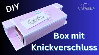 Verpackung mit Knickverschluss 🎀 für Erfrischungsstäbchen basteln [upl. by Logan]