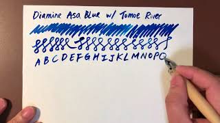 Diamine Asa blue [upl. by Ecirtnas]