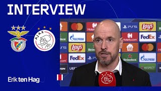 Ten Hag Gingen af en toe iets te veel in emotie mee  Reactie na Benfica  Ajax [upl. by Aisauqal]