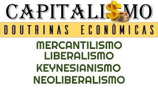 DOUTRINAS ECONÔMICAS Mercantilismo Liberalismo Keynesianismo e Neoliberalismo [upl. by Eiser]