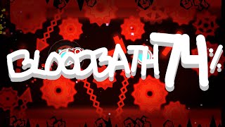 Geometry Dash  Bloodbath 74 on Mobile EXTREME DEMON [upl. by Sedgewick]