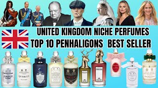 Top 10 Best Penhaligon perfumes  UK NICHE PERFUMES  luxury perfumes  penhaligons  top [upl. by Annaujat]