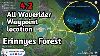 ALL Waverider Waypoints location in Erinnyes Forest GUIDE  Genshin Impact fontaine genshin 42 [upl. by Uehttam52]